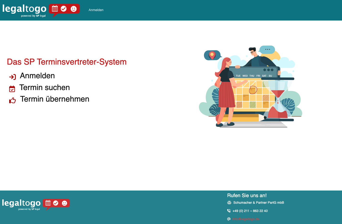 LegalToGo.de – Portalansicht